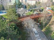 KÂĞITHANE’DE YAYA KÖPRÜSÜ AÇILIŞA HAZIRLANIYOR