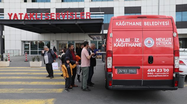 BELEDİYE  RAMAZAN DA YOLDA KALMIŞLARI UNUTMADI