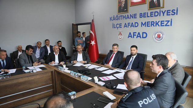 KÂĞITHANE’DE AFET KOORDİNASYON TOPLANTISI GERÇEKLEŞTİ