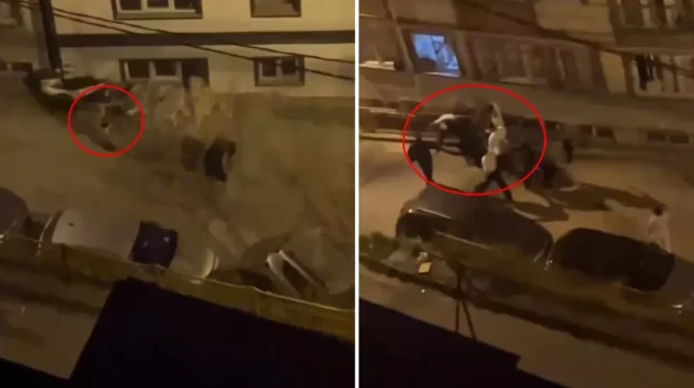 BİR KADIN EVİNİN ÖNÜNDE TEKME TOKAT DÖVÜLDÜ