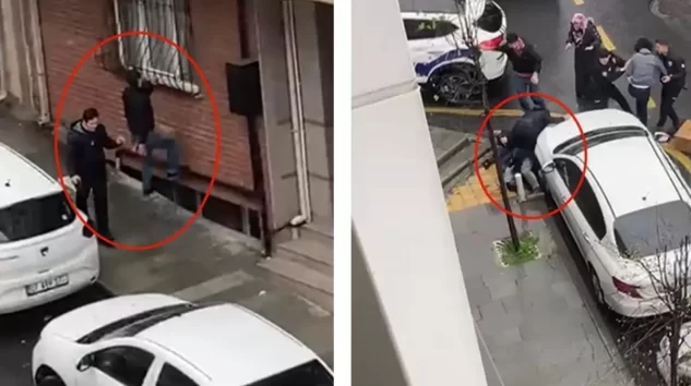 “Balkona neden izmarit attınız” dediler, kaldırım taşıyla saldırdılar
