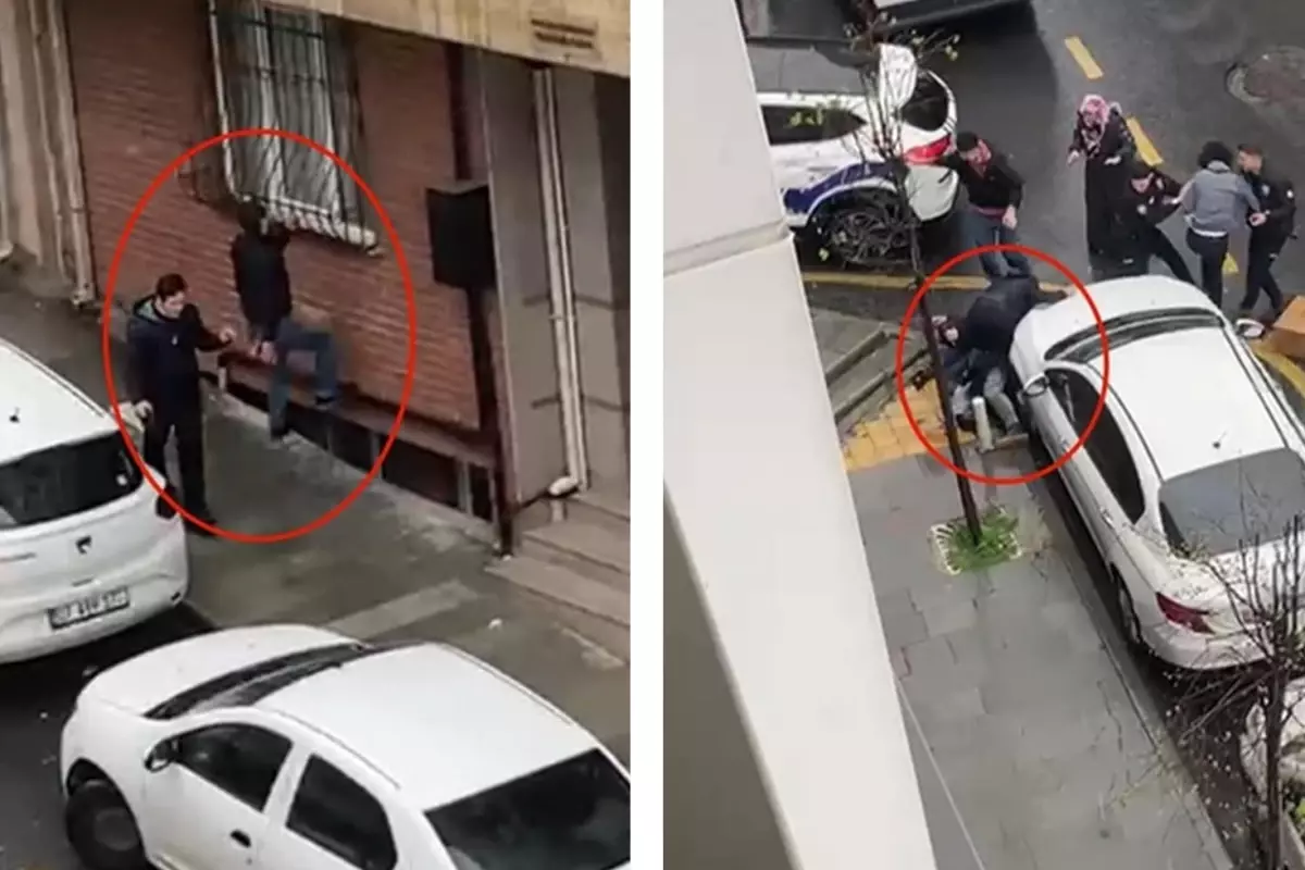 “Balkona neden izmarit attınız” dediler, kaldırım taşıyla saldırdılar