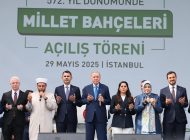 KÂĞITHANE MİLLET BAHÇESİ’NİN AÇILIŞINI CUMHURBAŞKANI  ERDOĞAN YAPTI