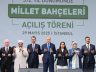 KÂĞITHANE MİLLET BAHÇESİ’NİN AÇILIŞINI CUMHURBAŞKANI  ERDOĞAN YAPTI