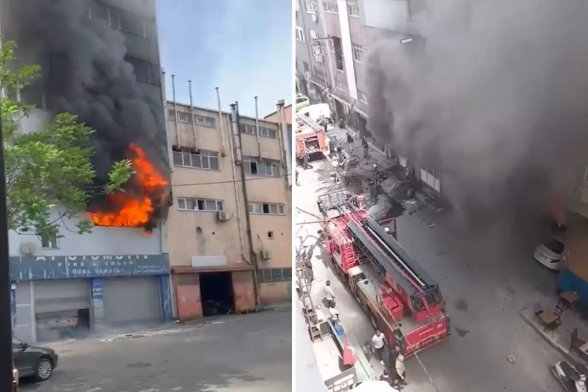 Motosiklet tamirhanesinde patlama: 1 ölü, 3 yaralı