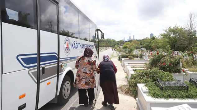 Kâğıthane belediyesi’nden vatandaşlara kabir ziyareti kolaylığı