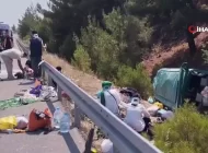 Yoldan çıkan minibüs takla attı: Çok sayıda yaralı var!