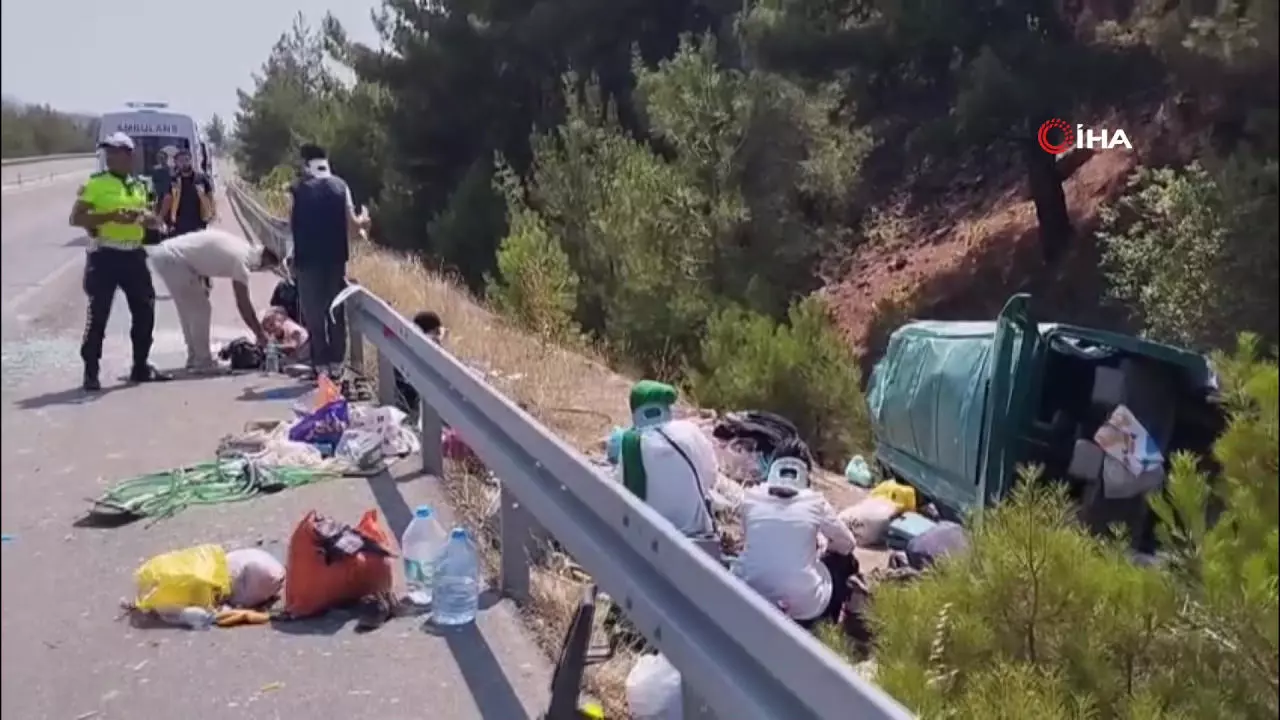 Yoldan çıkan minibüs takla attı: Çok sayıda yaralı var!