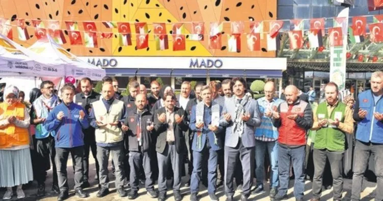 Bir günlük kazançlarını Gazze’ye bağışladılar