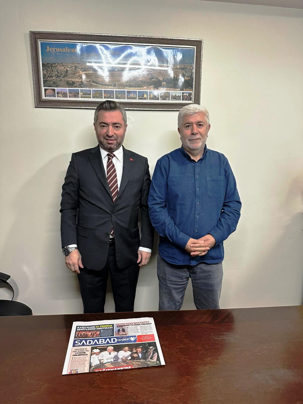  AK PARTİ İLÇE BAŞKANI YILDIRIM’DAN GAZETEMİZE ZİYARET