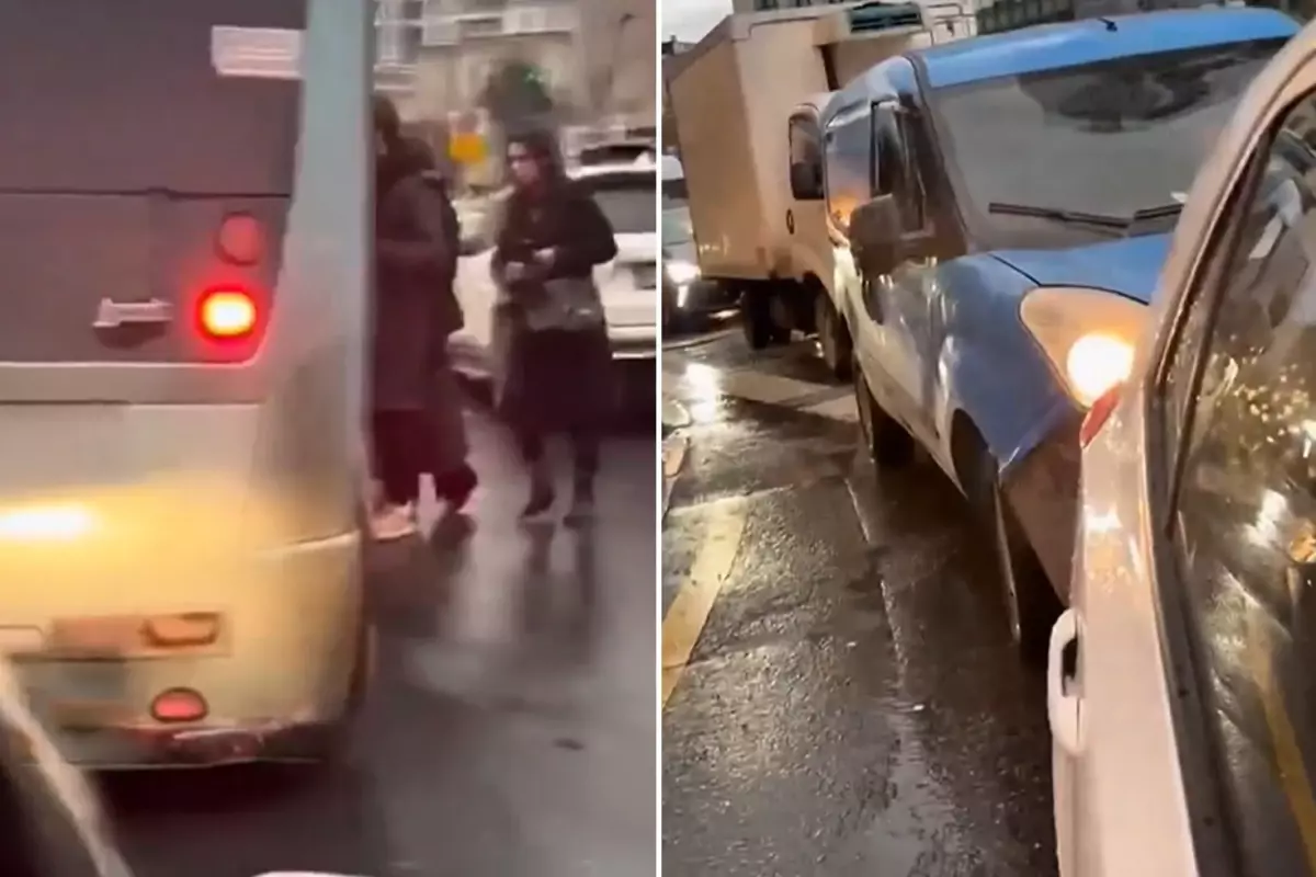 Ambulansın siren çalmasına rağmen durup yolcu aldı