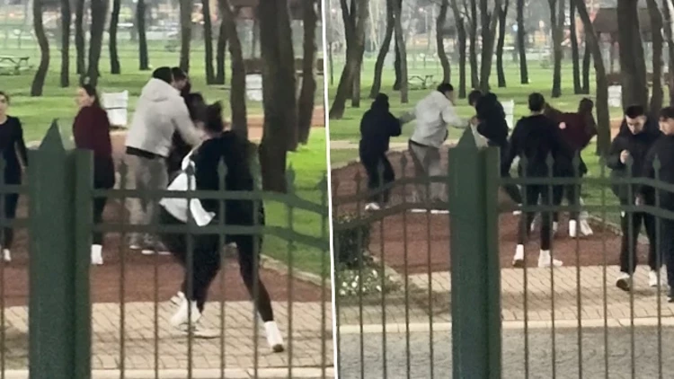 Kağıthane’de lise öğrencileri birbirine girdi