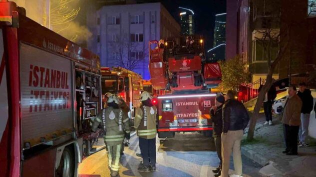 Kağıthane’de Tekstil Atölyesinde Yangın