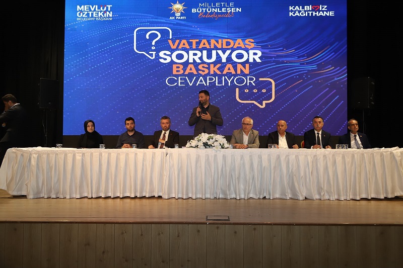 KÂĞITHANE’DE VATANDAŞLAR SORDU, HİZMETLER ANLATILDI