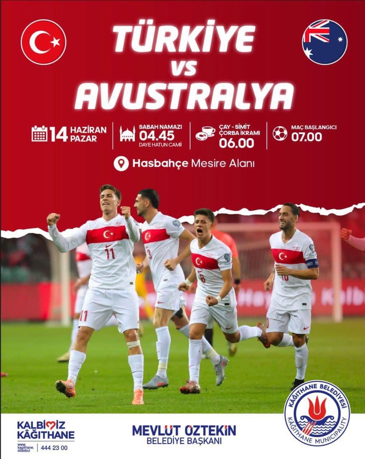 BELEDİYEDEN HASBAHÇE’DE MİLLİ MAÇ İÇİN DEV EKRAN