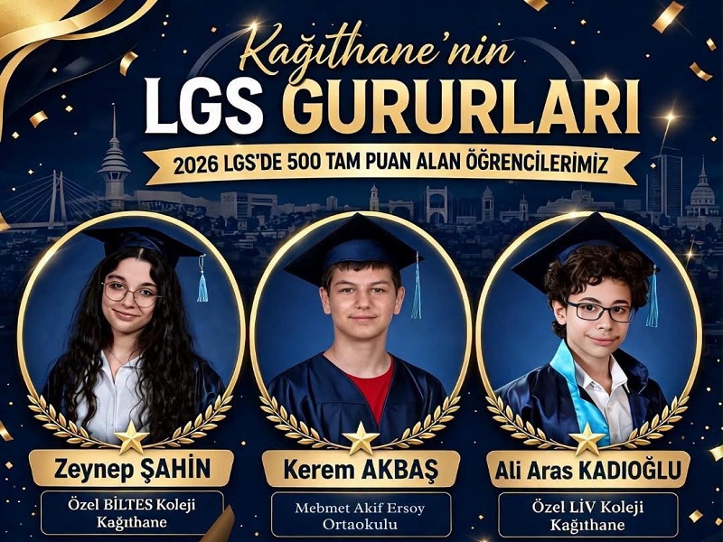 TÜRKİYE’NİN LGS ŞAMPİYONLARI  KAĞITHANE’DEN