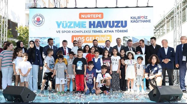 NURTEPE’YE YÜZME HAVUZU VE SPOR KOMPLEKSİ TEMELİ ATILDI