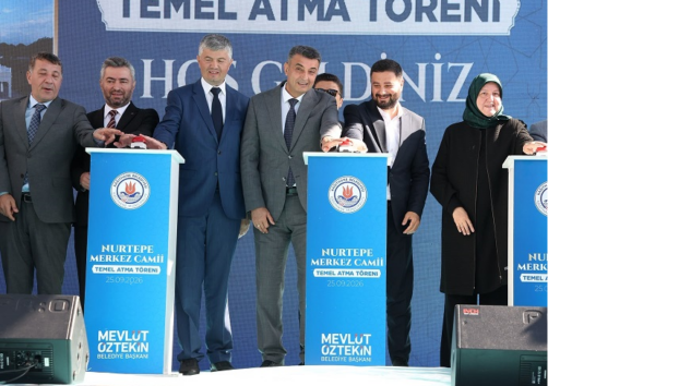 NURTEPE MERKEZ CAMİİ’NİN TEMELİ ATILDI