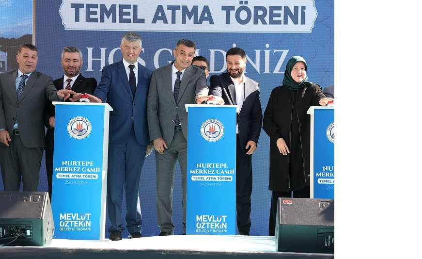 NURTEPE MERKEZ CAMİİ’NİN TEMELİ ATILDI