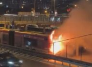 Kağıthane’de metrobüs alevlere teslim oldu